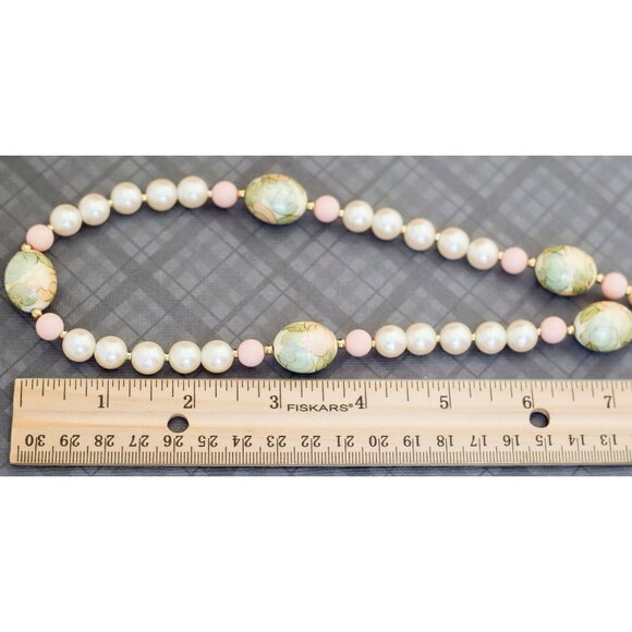 Vintage Victorian Pearl Beaded Necklace 30 Inches by Japan G20 - Picture 5 of 5